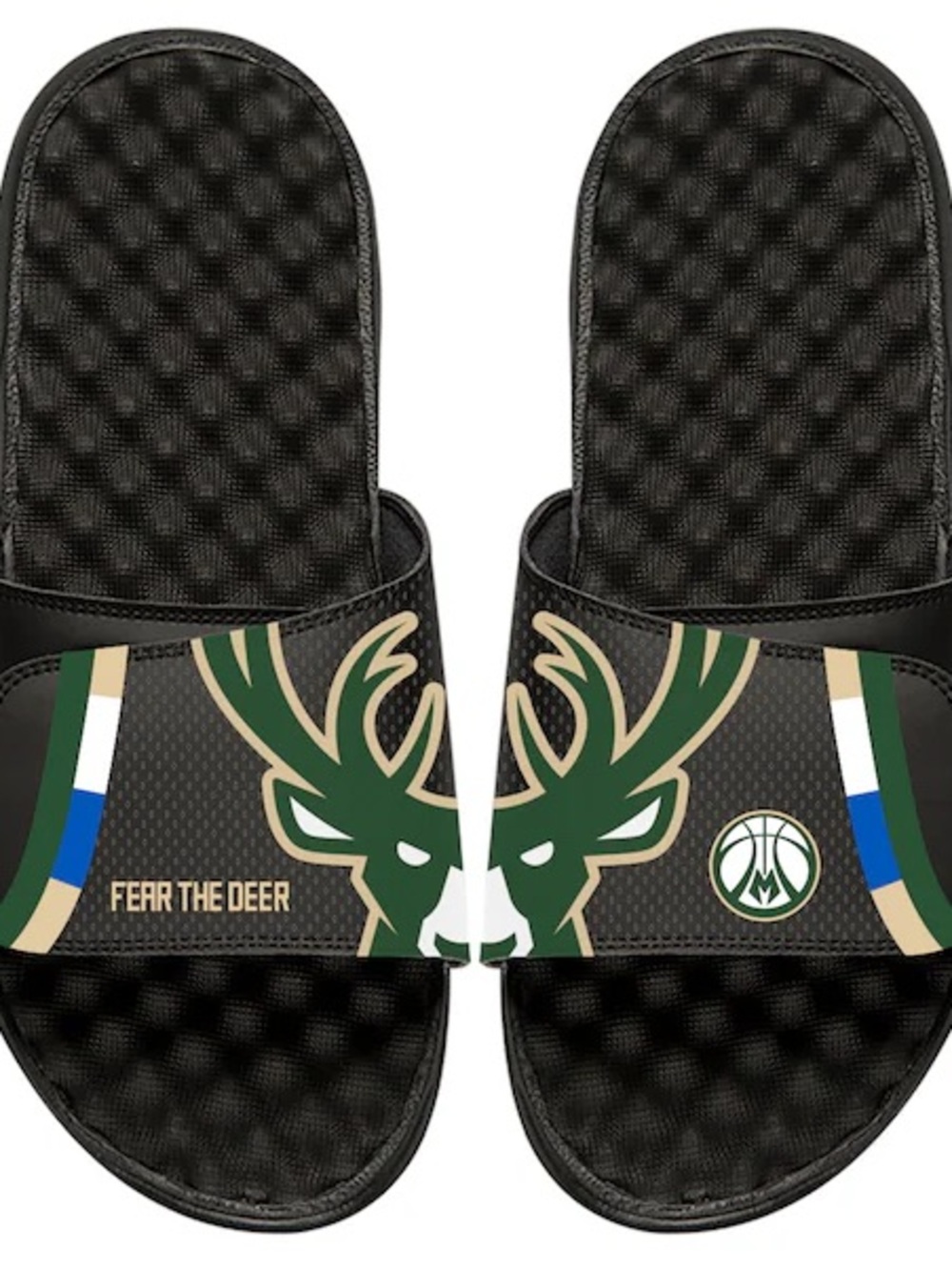 Milwaukee Bucks ISlide- Black, Size 5